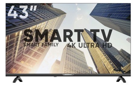 Телевизор SOUNDMAX SM-LED43M01SU UHD SMART безрамочный