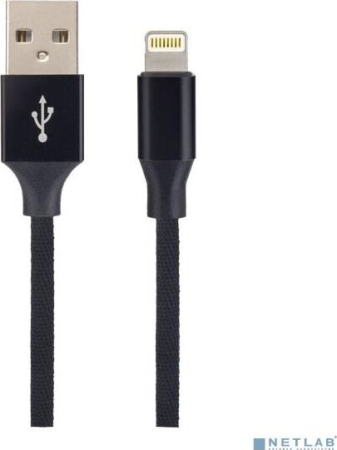 PERFEO (I4317) USB A вилка - Lightning вилка, 2A, черный, длина 2 м., Light Premium