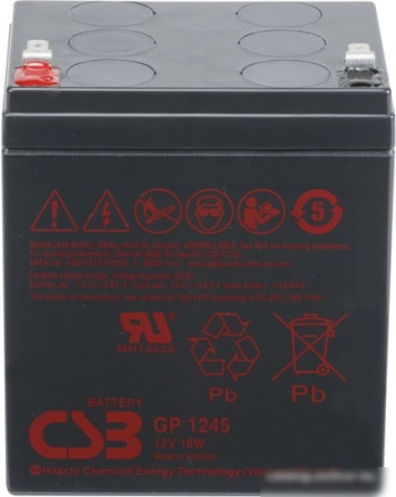 CSB GP1245 16W F1 (12В/4.5 А·ч)