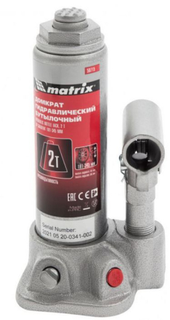 Бутылочный домкрат Matrix 50715 2т.