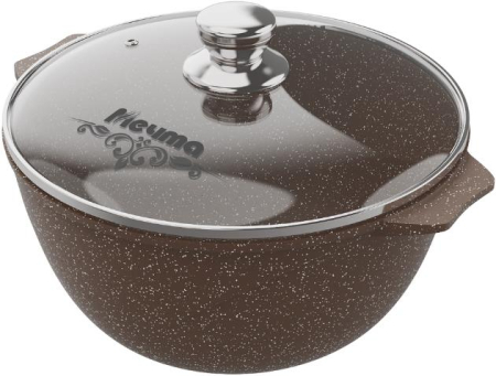 МЕЧТА 56806 со стеклянной крышкой. "Гранит brown" 6,0л