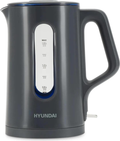 HYUNDAI HYK-G4508 1.5л. 1700Вт серый/прозрачный (стекло)