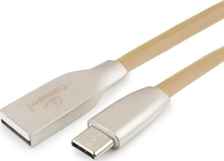 Кабель Cablexpert USB Type-A - USB Type-C CC-G-USBC01Gd-1M (1 м, золотой)