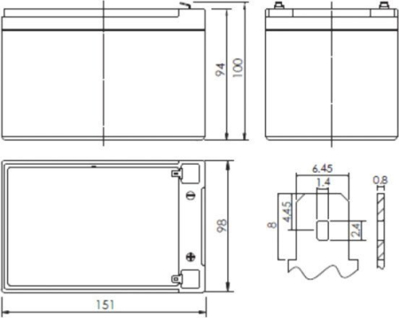 Powerman CA12140/UPS (12В/14 А·ч)