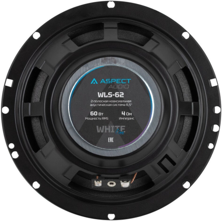 ASPECT АС WLS-62, White Line, 6,5"(16,5см), 2полосы, RMS/MAX 60/240 Вт, 4Ом, 90Гц-20кГц