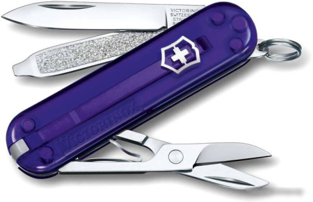 Нож-брелок Victorinox Classic Persian Indigo 0.6223.T29G (фиолетовый)