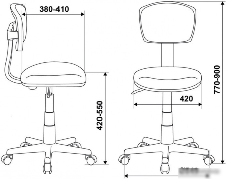 Детское кресло Бюрократ CH-W299 (голубой/белый) 