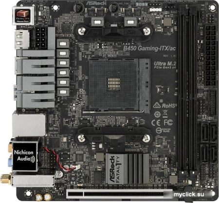 Материнская плата ASRock Fatal1ty B450 Gaming-ITX/ac
