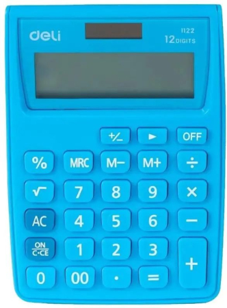 Бухгалтерский калькулятор Deli E1122/BLUE