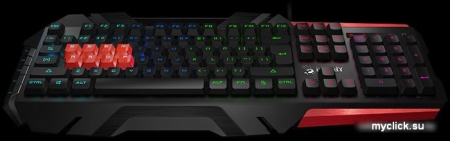 Клавиатура A4Tech Bloody B3590R (черный/красный)