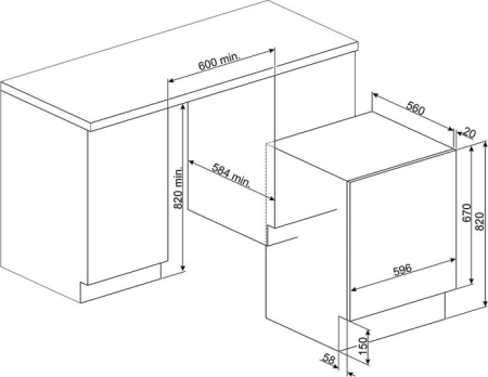 Стирально-сушильная машина Smeg LSIA127
