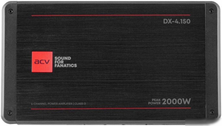 ACV DX-4.150 V4 4*150Вт/4-3-2 канал/4-2 Ом/HPF/LPF/BP/BassBoost/High Input/D class