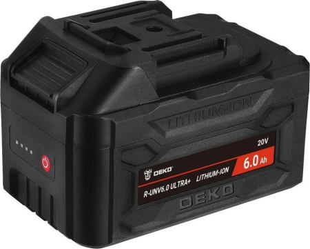 DEKO R-UNV6.0 ULTRA+, Li-ion, 20В, 6.0А*ч, с повышенной токоотдачей 083-1019