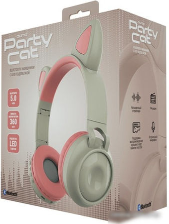Наушники QUMO Party Cat 32303 (бежевый)