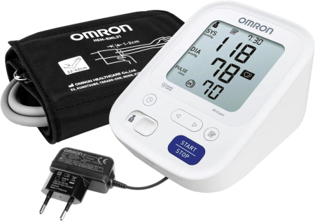 Автоматический тонометр Omron M3 Expert HEM-7154-ALRU (с адаптером)