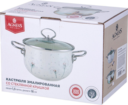 AGNESS 943-055 DANDELION со ст.крышкой 1,5л