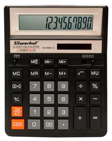 Бухгалтерский калькулятор Silwerhof SH-888X-12