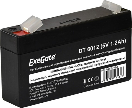 ExeGate DT 6012 (6В, 1.2 А·ч)