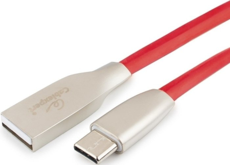 Кабель Cablexpert USB Type-A - USB Type-C CC-G-USBC01R-1.8M (1.8 м, красный)