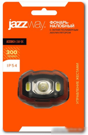Фонарь JAZZway AccuH3-L5W-bk