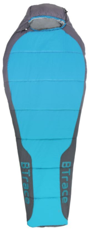 Спальный мешок BTrace Zero L (левая молния, серый/синий)