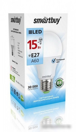 SMARTBUY (SBL-A60-15-40K-E27) 15W/4000/E27