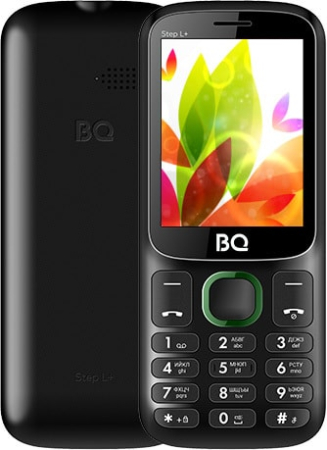 Мобильный телефон BQ-Mobile BQ-2440 Step L+ (черный/зеленый)