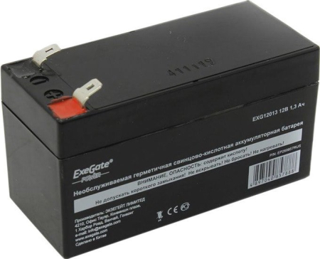 Аккумулятор для ИБП ExeGate Power EXG12013 (12В/1.3 А·ч)