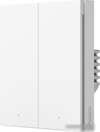 Aqara Smart Wall Switch H1 (двухклавишный, без нейтрали)