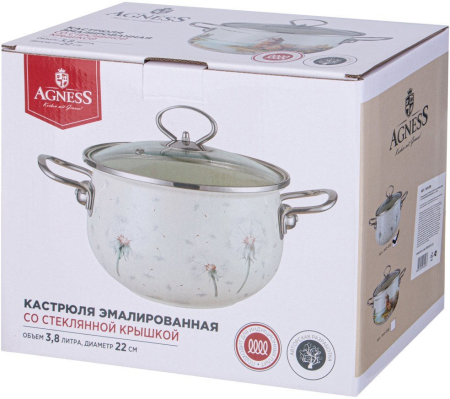 AGNESS 943-058 DANDELION со ст.крышкой 3,8л