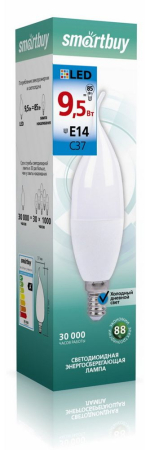 Светодиодная лампа SmartBuy C37Can E14 9.5 Вт 6000 К SBL-C37Can-9_5-60K-E14