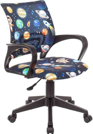 Компьютерное кресло Бюрократ Burokids 1 (черный космонавт) 