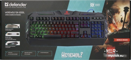 Клавиатура Defender Werewolf GK-120DL