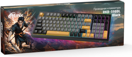 RITMIX RKB-598BL Black черный-серый-оранжевый