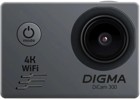 Экшен-камера Digma DiCam 300 (серый)