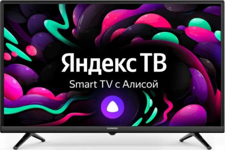 Телевизор SUNWIND SUN-LED32XS305, FULL HD, черный, СМАРТ ТВ, Яндекс.ТВ