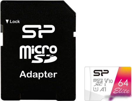 Silicon-Power Elite microSDXC SP064GBSTXBV1V20SP 64GB