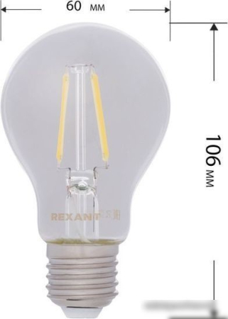Rexant Груша A60 11.5Вт E27 1380Лм 4000K нейтральный свет 604-077