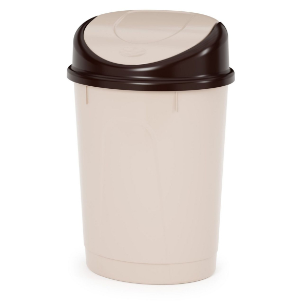 Мусорное ведро Альтернатива М1549 12 л (бежевый)