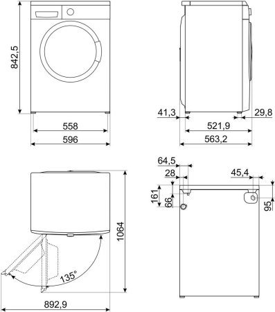 Стиральная машина Smeg WM3T84RU4