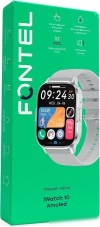FONTEL iWatch 10 Amoled, серебристый