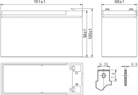 Delta HR 12-34W (12В/9 А·ч)