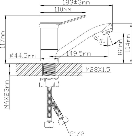 OASIS L3017MG_Mat для раковины