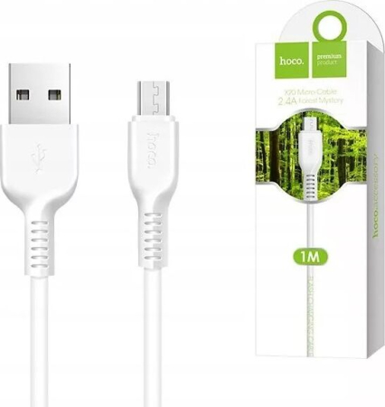 Hoco X20 microUSB (3 м, белый)