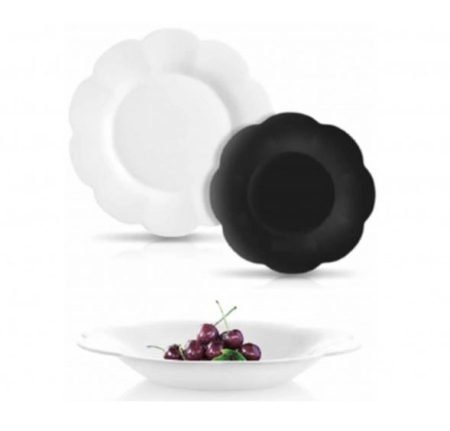 Набор тарелок Luminarc Flore Opal&Black V0400 (18 шт)