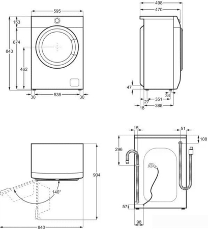 Стиральная машина Electrolux SensiCare 600 EWS6307BE
