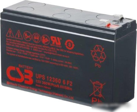CSB UPS123606 F2 (12В/7.5 А·ч)
