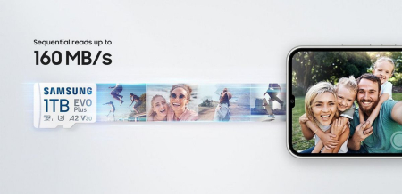 Карта памяти Samsung EVO Plus 2024 microSDXC 64GB (с адаптером)