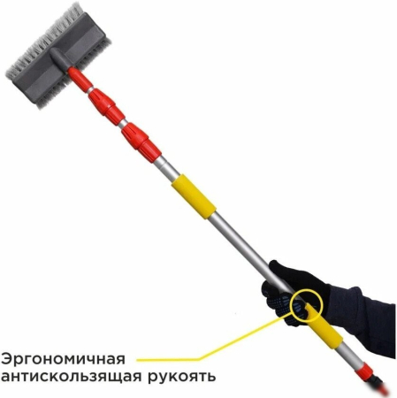 CLIM ART CA-SB-07 телескопическая с краном, щеткой 25см, мягкой щетиной 115-250см (CLA00177)
