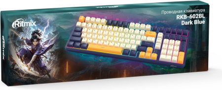 RITMIX RKB-602BL Dark Blue синий-оранжевый-бежевый